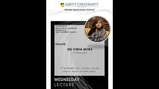 Talk on Textiles at Amity